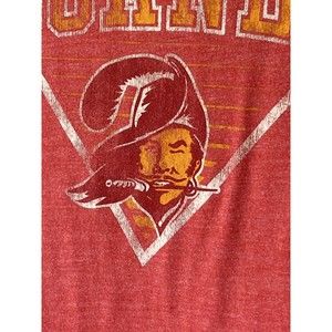Tampa Bay Bucaneers Vintage T-Shirt Washed Red Orange Pirate Logo XL